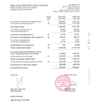 "우리은행 베트남 외국자본 은행중 이례적 성장"..2025년 세전이익 1조5100억동