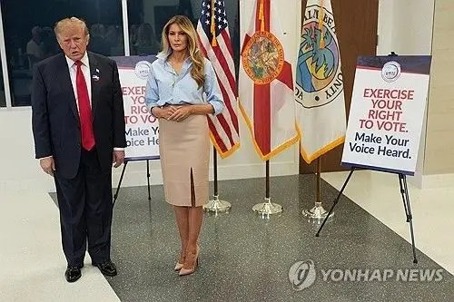 트럼프, 선거 열흘 앞 플로리다서 사전투표…"민주당은 부패"